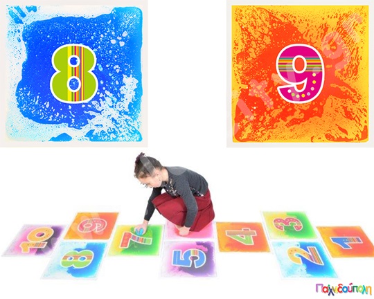 Πολυαισθητηριακό κουτσό από πλακάκια με υγρό gel