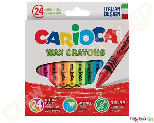 Κηρομπογιές CARIOCA 24 τεμαχίων