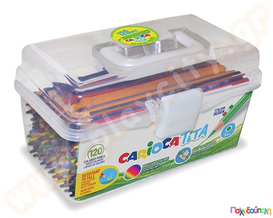 Ξυλομπογιές Tita CARIOCA 120 τεμαχίων σε πλαστικό κουτί