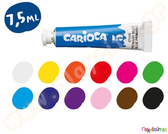 Τέμπερες CARIOCA 12 τεμαχίων 7,5 ml