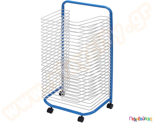 Μεταλλικό σύστημα ραφιών για στέγνωμα ζωγραφιών - αποθήκευσης χαρτονιών