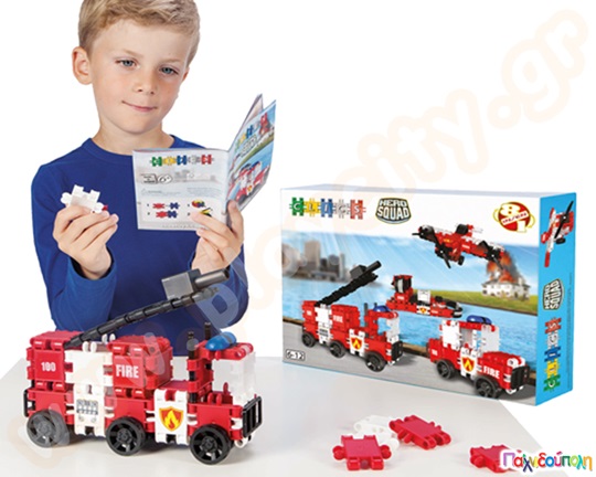 Πυροσβεστική Σετ Clics (κουτί με 127 τεμάχια)