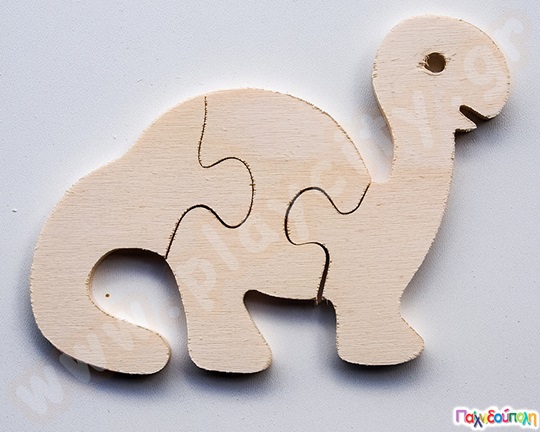 Ξύλινο παζλ - Δεινοσαυράκι