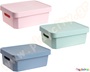 Κουτί αποθήκευσης χρωματιστό με καπάκι 11 λίτρων