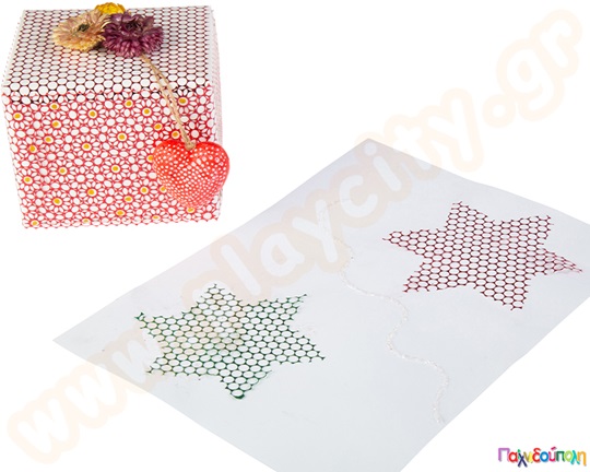 Πλαστικό δίχτυ χειροτεχνίας σετ 5 χρωμάτων