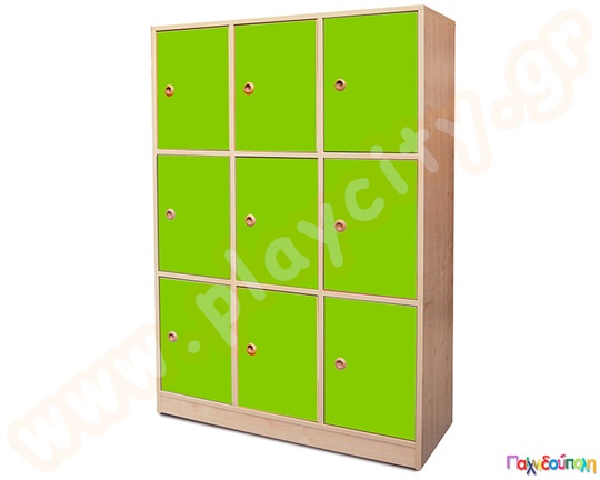 Ντουλάπι 9 θέσεων ανοιχτό πράσινο χρώμα L-B