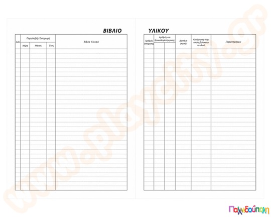 Βιβλίο παιδαγωγικού εποπτικού υλικού 100 φύλλων