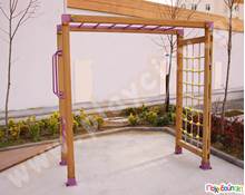 Αναρριχητής και οριζόντια κλίμακα  Ξύλινα Κέντρα Παιδικής Χαράς