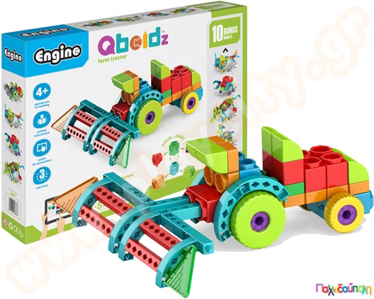 Παιχνίδι Κατασκευών QBOIDZ Τρακτέρ (και 10 ακόμα μοντέλα)