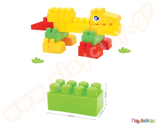 Γιγαντότουβλα XXL 60 τεμάχια