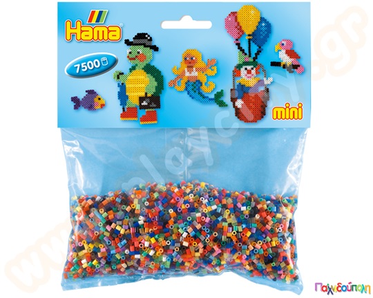 Χάντρες 2,5 χιλ. σε σακουλάκι με διάφορα χρώματα 7500 τμχ.