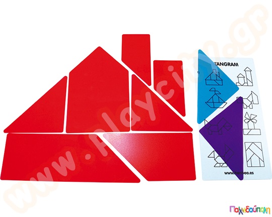 Γιγάντιο διαφανές τάνγκραμ