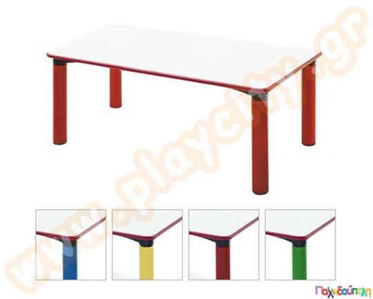 Παιδικό Τραπεζάκι Παραλληλόγραμμο άσπρο