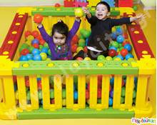 Σετ Τετράγωνος φράχτης - Μπαλοπισίνα  Φράχτες Παιχνιδιού