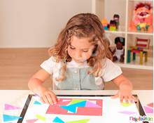 Ημιδιάφανο τάνγκραμ  Εκπαιδευτικά Παιχνίδια με Σχήματα - Μεγέθη - Χρώματα