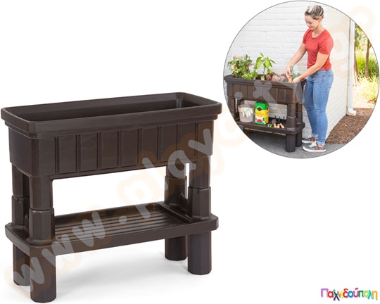 Υπερηψωμένη γλάστρα με χώρο αποθήκευσης Simplay3