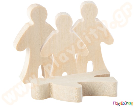 Ξύλινες φιγούρες ανθρώπων σετ 4 τμχ.