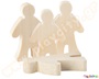 Ξύλινες φιγούρες ανθρώπων σετ 4 τμχ.