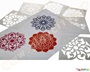 Στένσιλ τεχνικής Mandala σετ 6 τμχ.