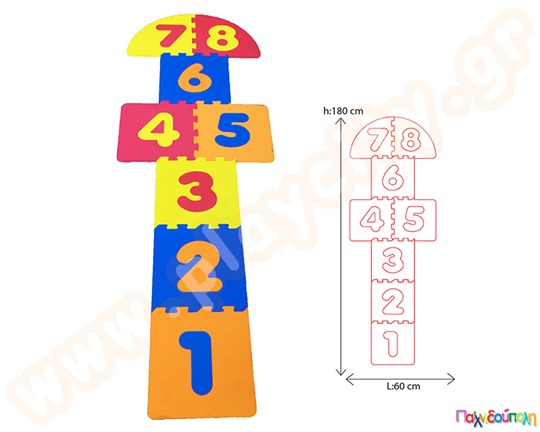 Παιδικό κουτσό από EVA αφρώδη υλικό