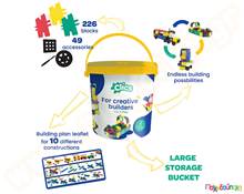 Κατασκευαστικό Σετ Clics (κουβάς με 275 τεμάχια)  Πλαστικά Παιχνίδια Κατασκευών Clics - Flexy