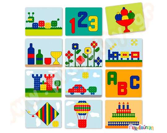 Φύλλα δραστηριοτήτων γιγάντιου πίνακα με super κουμπιά