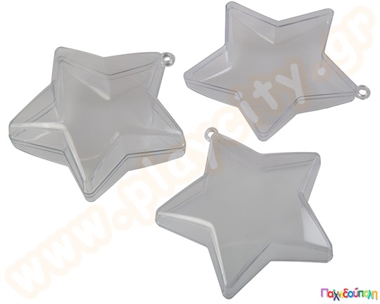 Ακρυλικά αστέρια για γέμισμα σετ 10 τμχ.