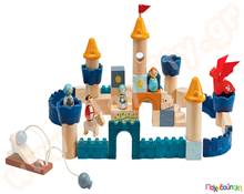 Κάστρο με δράκο  Ξύλινα Παιχνίδια Κατασκευών με Τουβλάκια