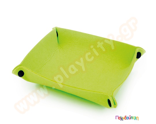 Καλαθάκι από τσόχα και κουμπιά