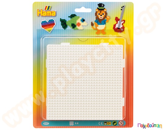 Σετ 4 μεγάλα τετράγωνα κάδρα δημιουργίας για χάντρες 5mm HAMA