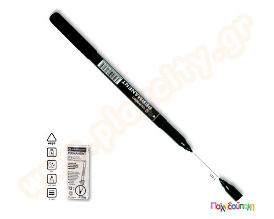 Μαρκαδόρος γραφής 1 χιλ. μαύρος