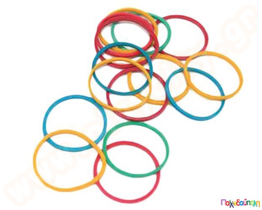 Λάστιχα χρωματιστά Φ0,5 εκ. 40 γρ.