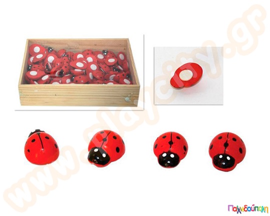 Πασχαλίτσες αυτοκόλλητες ξύλινες 2 εκ. 100 τμχ.