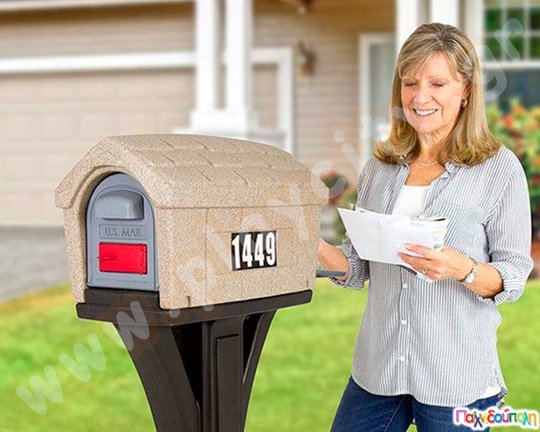 Γραμματοκιβώτιο μπεζ Classic Home Plus Simplay3