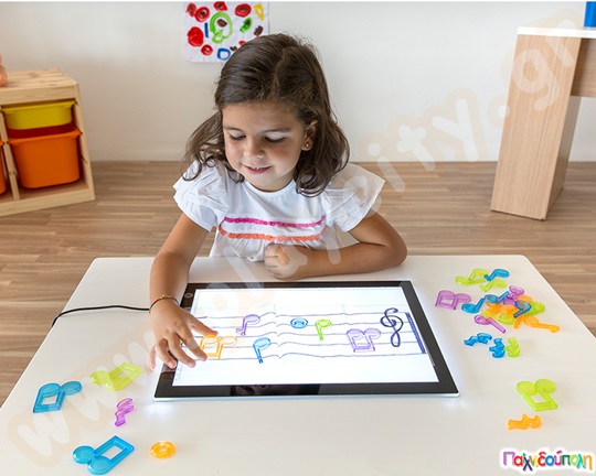 Διαφανείς μουσικές νότες