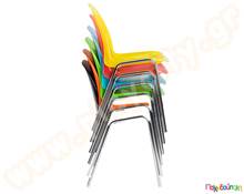 Κάθισμα μαθητών με σκελετό χρωμίου minimal  Πλαστικά Παιδικά Καρεκλάκια