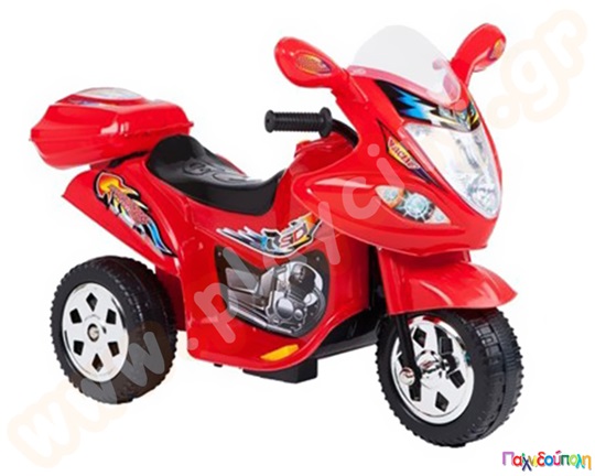 Μηχανοκίνητη Μοτοσυκλέτα 6V κόκκινη με μπαταρία