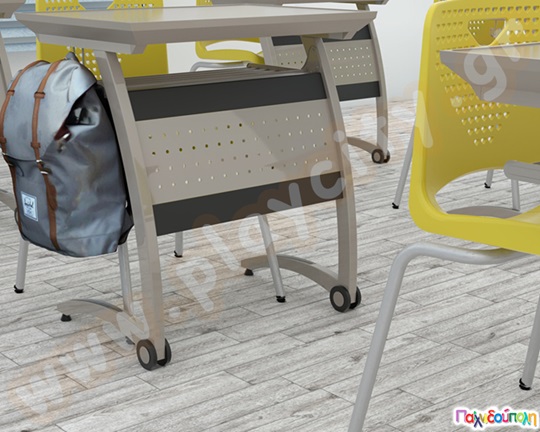 Μονοθέσιο θρανίο με μεταλλικό σκελετό