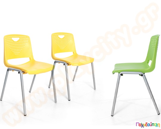 Κάθισμα μαθητών με μεταλλικό σκελετό