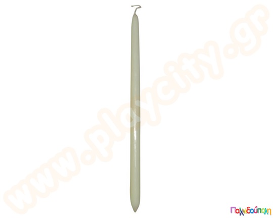 Λαμπάδα μεγάλη λευκή 44 εκ