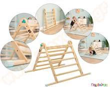 Ξύλινο τρίγωνο αναρρίχησης εσωτερικού χώρου  Βρεφικά Παιχνίδια