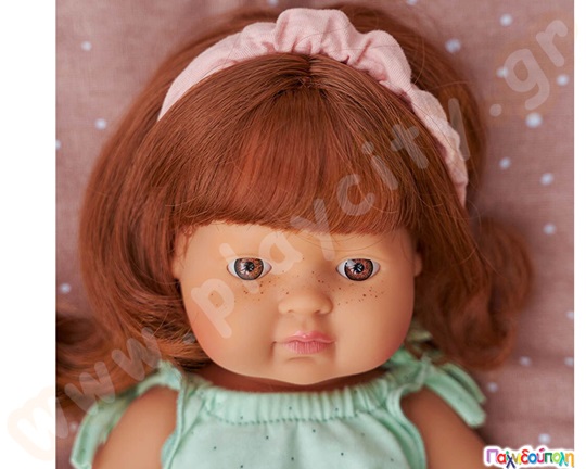 Κούκλα κοριτσάκι με κόκκινα μαλλιά 38 εκ.