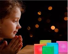 Φωτεινά κυβάκια που αλλάζουν χρώμα Σετ 4 τεμάχια  Ψυχοκινητική αγωγή