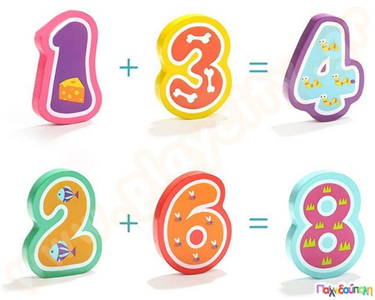 Ενσφηνώματα αριθμοί-ζωάκια