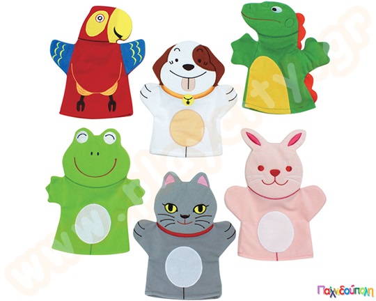 Κατοικίδια ζωάκια με 6 γαντόκουκλες