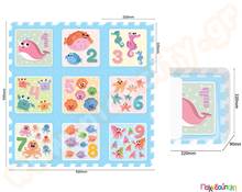 Ελαστικές πλάκες EVA θαλάσσιος κόσμος  Δάπεδα Ασφαλείας Παιδικού Δωματίου