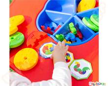 Κύκλοι 72 τμχ.  Πλαστικά Παιχνίδια Κατασκευών με Αλυσίδες - Καρούλια - Κορδόνια - Κουμπιά