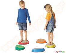 Βράχοι ισορροπίας με υφές σετ 5 τμχ.  Διαδρομές ισορροπίας