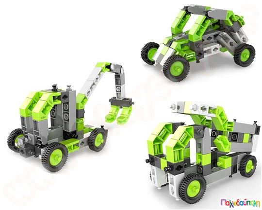 Παιχνίδι Κατασκευών Creative Builder Κατασκευή οχημάτων Σετ 15 μοντέλα