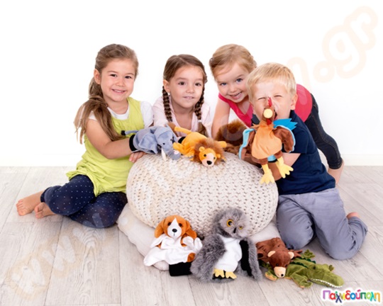 Λούτρινος παπαγάλος γαντόκουκλα